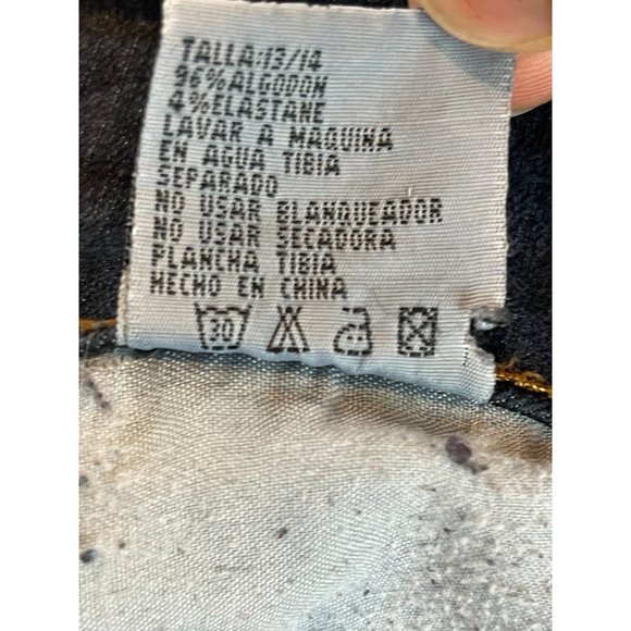 Salvage Womens Jeans High Waist Mid Rise Button Fly Ankle Skinny Blue SZ 13/14 - Picture 9 of 9